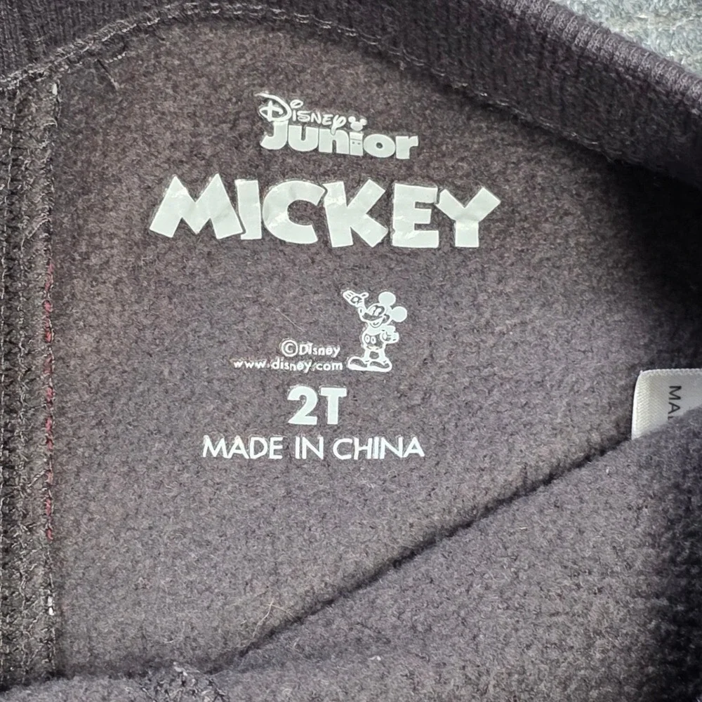 Disney‎ Junior Mickey Mouse Jogger Sweatpants Boy's Size 2T Gray Graphic Print